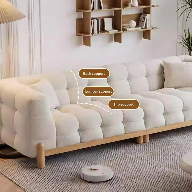 Modern Simple Straight Row Cloud Sofa