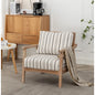 Wicker Rattan Upholstered Armchair