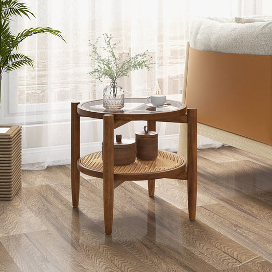 Sienna Rattan Accent Table