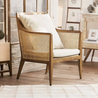 Mid-Century Modern Rattan Dining Chairs