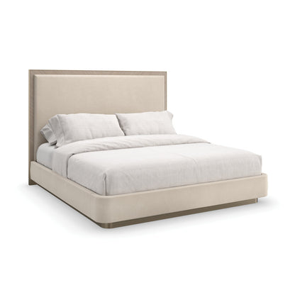 Athena Chevron Upholstered Bed