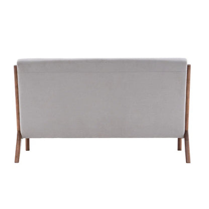 Mid-century Loveseat Sofa with Teakwood Legs