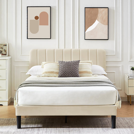 Evelyn Upholstered Platform Bed