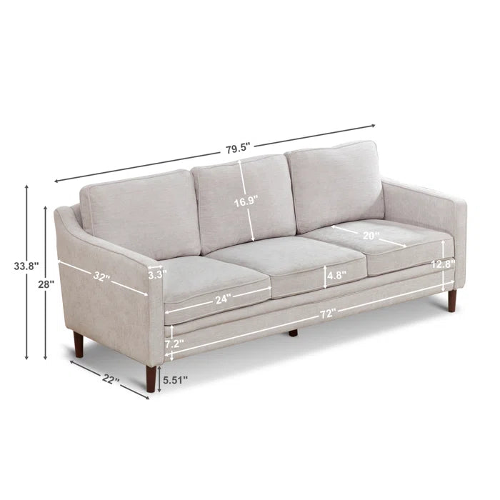 Carly Modern Upholstered Sofa
