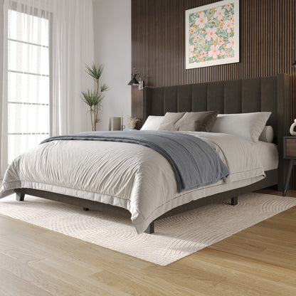 Tufted Elegance Wingback Bed