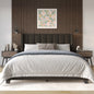 Tufted Elegance Wingback Bed