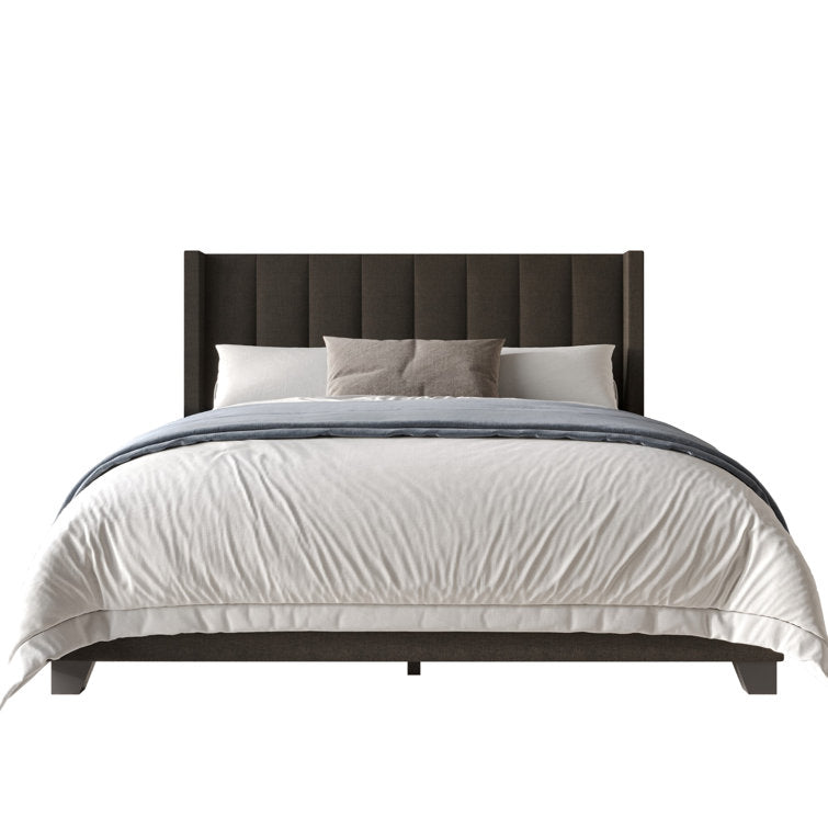 Tufted Elegance Wingback Bed