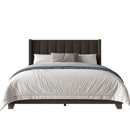 Tufted Elegance Wingback Bed