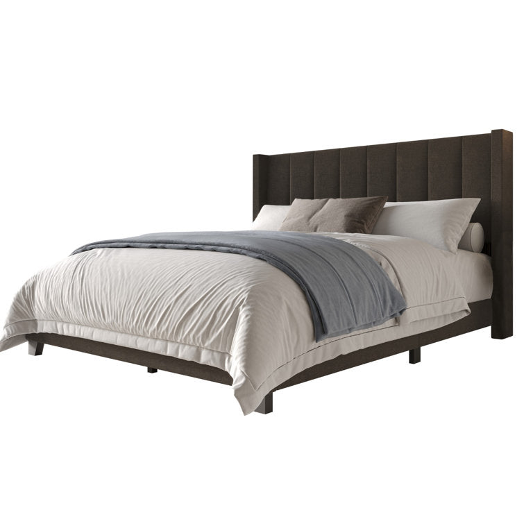 Tufted Elegance Wingback Bed
