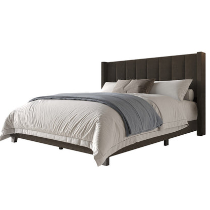 Tufted Elegance Wingback Bed