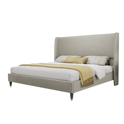 Modern Wingback Upholstered Bed