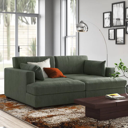Recessed Arm Modern Sofa
