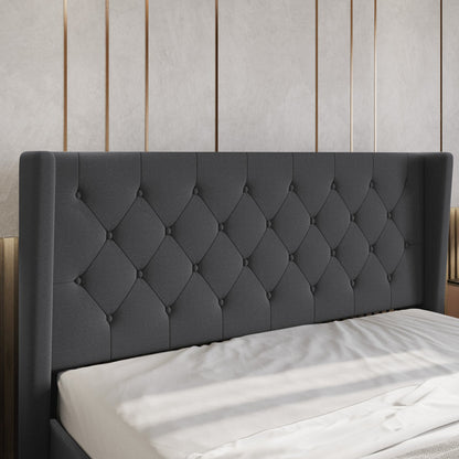Valencia Wingback Button Tufted Bed