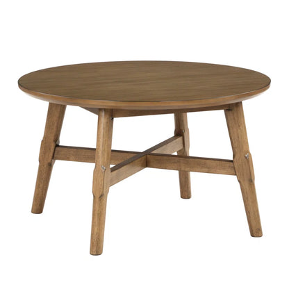 Bred 32" Round Solid Wood Coffee Table