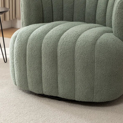 Benette Upholstered Swivel Barrel Chair