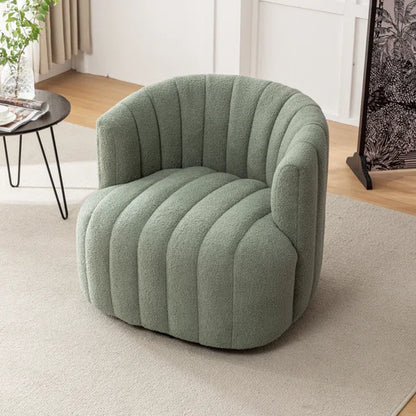 Benette Upholstered Swivel Barrel Chair