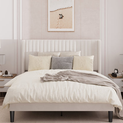 Tranquil Wingback Bed
