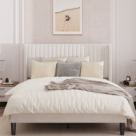 Tranquil Wingback Bed