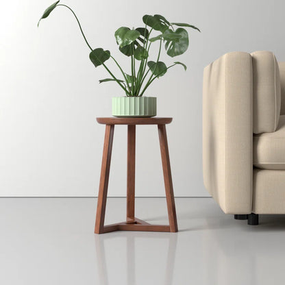 Classic Walnut Solid Wood End Table