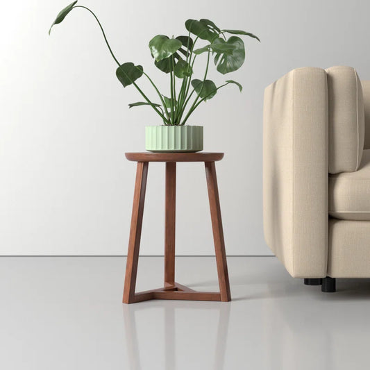 Classic Walnut Solid Wood End Table