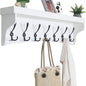 White Rack Wall Mount With Shelf