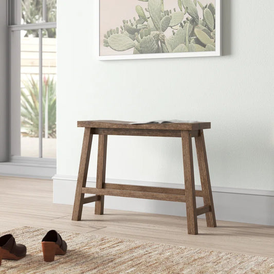 Colinn Rustic Wood Bench