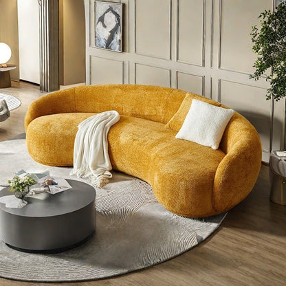 Modern Mininmal Curved Cashew Shaped Sofa