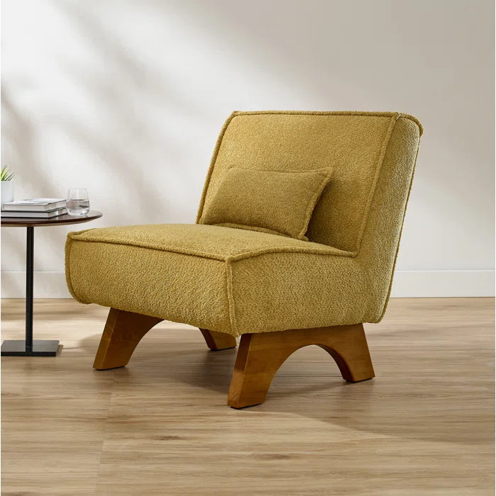 Darke Upholstered Accent Lounge Chair with Pillow