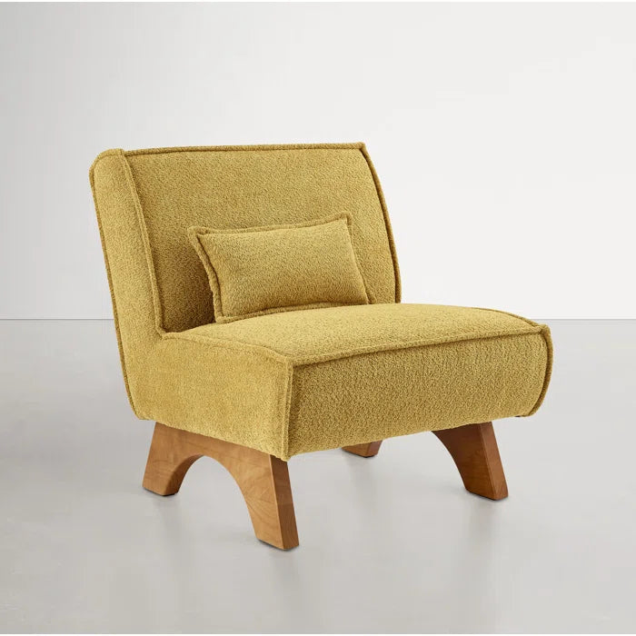 Darke Upholstered Accent Lounge Chair with Pillow