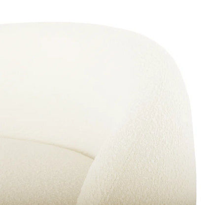Modern Curve Boucle Upholstered Sofa