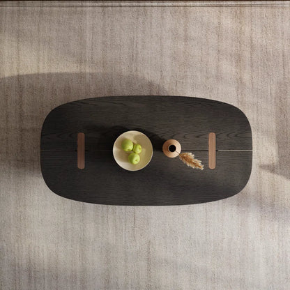 Oval Teak Wood Coffee Table