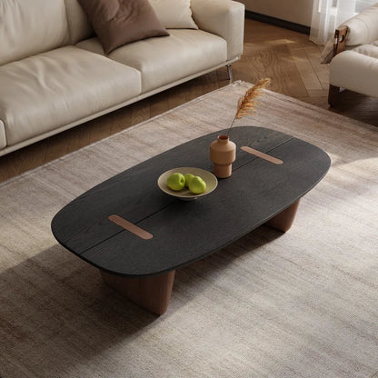 Oval Teak Wood Coffee Table