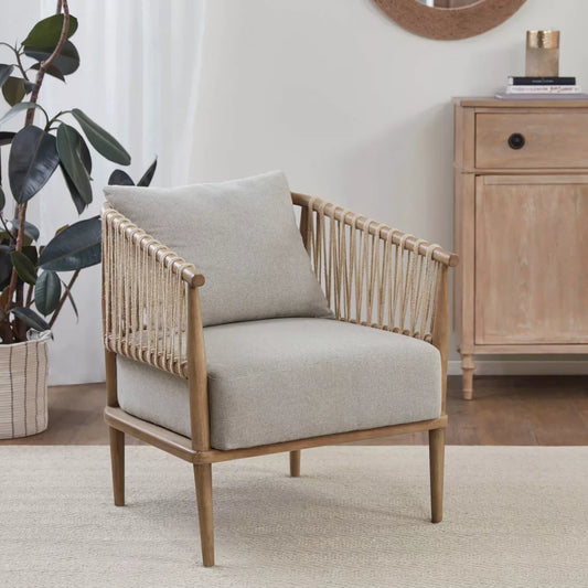 Freddy Natural Teak Accent Arm Chair