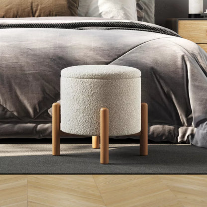 Lavish Storage Round Ottoman