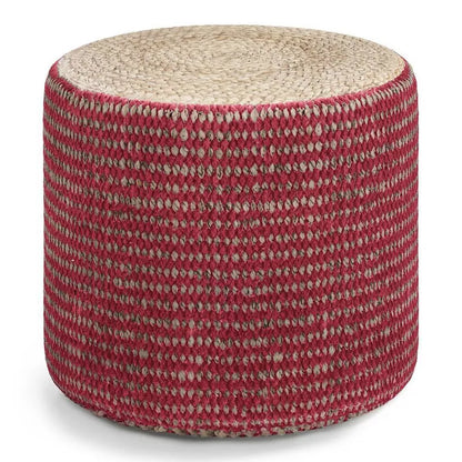 Jack Round Braided Pouf