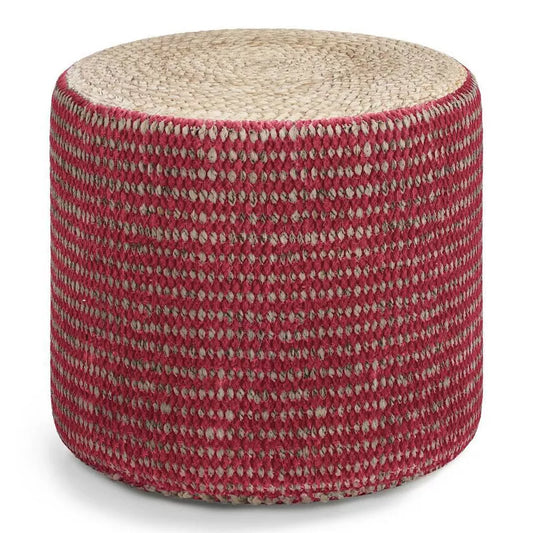 Jack Round Braided Pouf