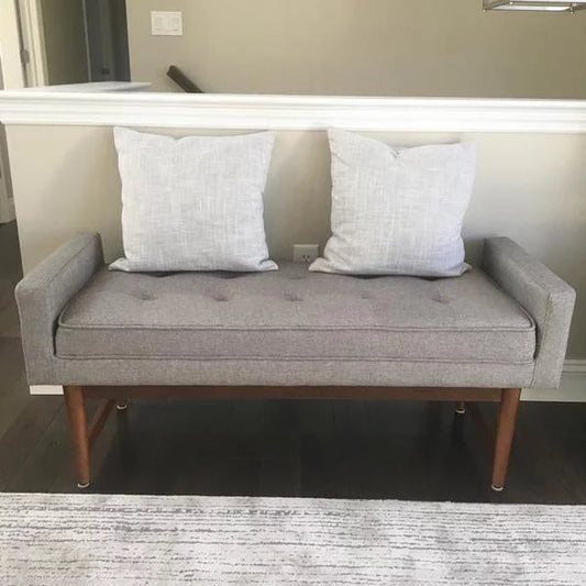 Verde Mid Century Modern Settee Bench