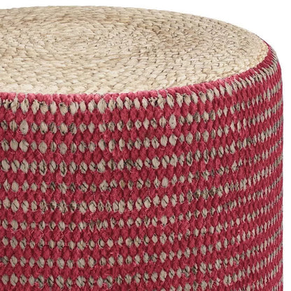 Jack Round Braided Pouf