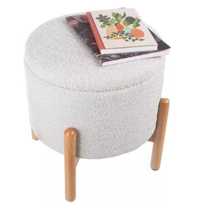 Lavish Storage Round Ottoman
