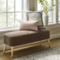Natural Wood Upholstered Wooden Bench