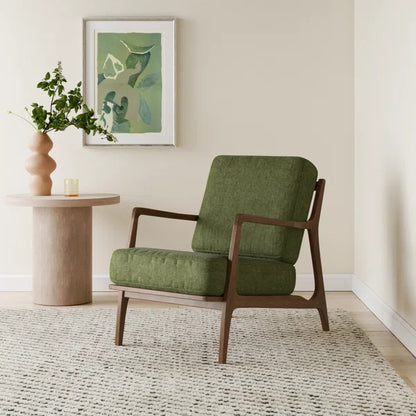 Rae Fabric Upholstered Lounge Armchair