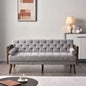 Wide Cushion Back Upholstered Tuxedo Arm Sofa Cum Bed