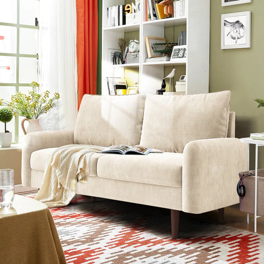 Goldenrod Upholstered Loveseat Sofa