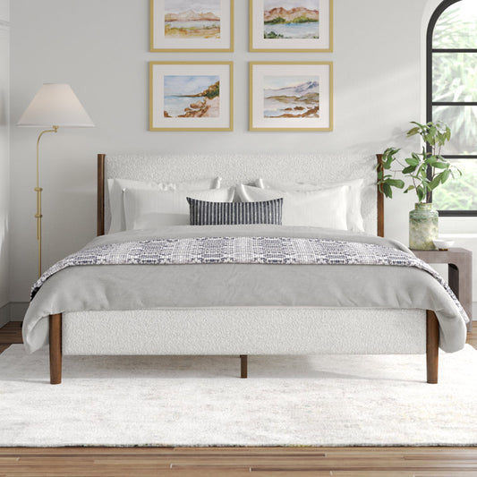 CloudHaven Upholstered Platform Bed