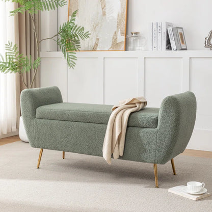 Ruby Upholstered Flip Top Storage Bench