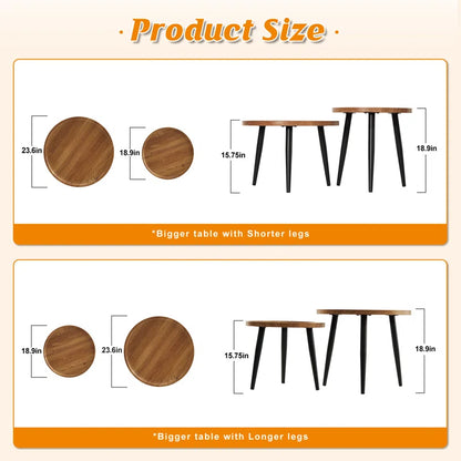 Knight Teak Nesting Coffee Table