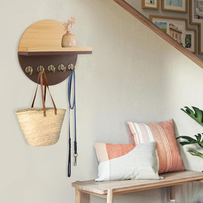 Essential Wall-Mounted Key Holder with Shelf