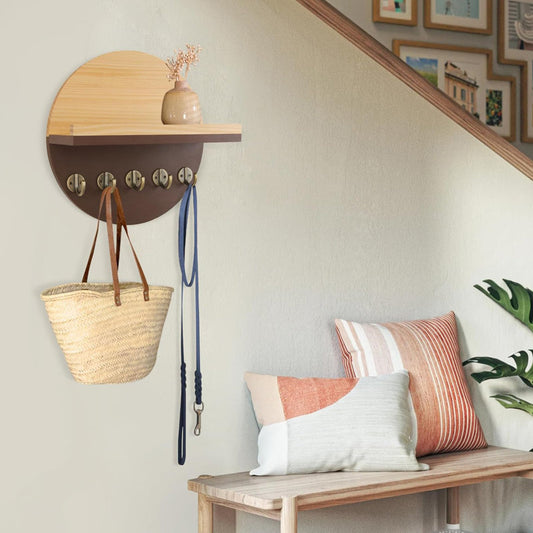 Essential Wall-Mounted Key Holder with Shelf