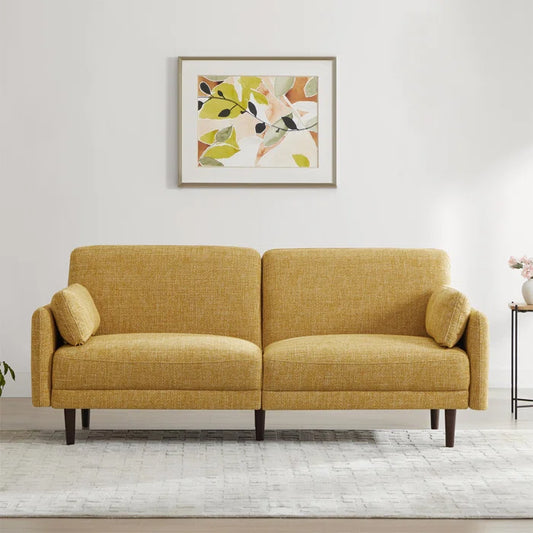 Mid-century Mustered Upholstered Sofa