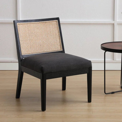 Charcoal Upholstered Side Chair
